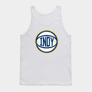 Indy Retro Ball - White Tank Top